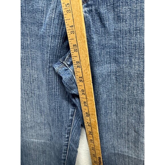 Jag Jeans Mid Rise Boot Leg Denim Womens Size 10 Blue Cotton Blend - Picture 8 of 12